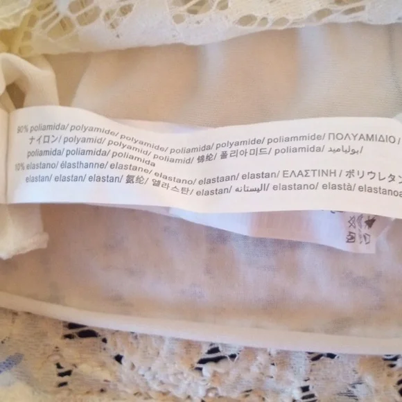 Zara lace embroidered crochet spaghetti strap crop top - Picture 7 of 8